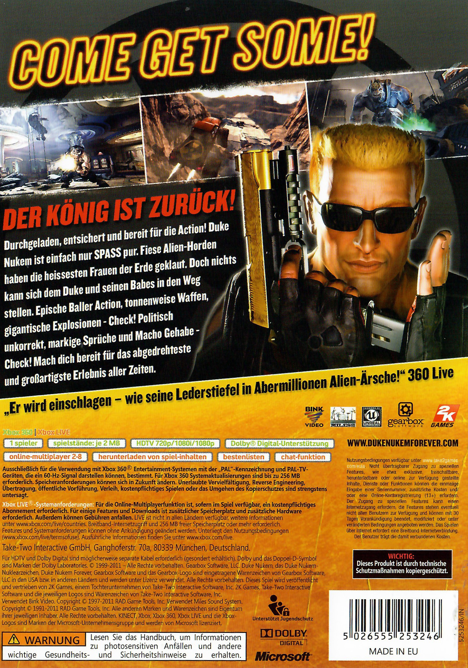 Duke Nukem Forever Xbox 360