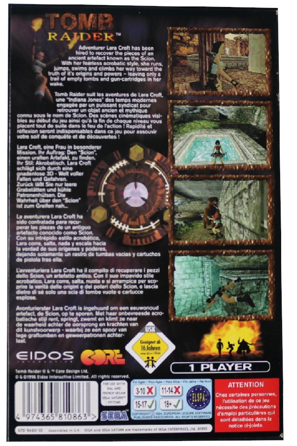 Tomb Raider Sega Saturn