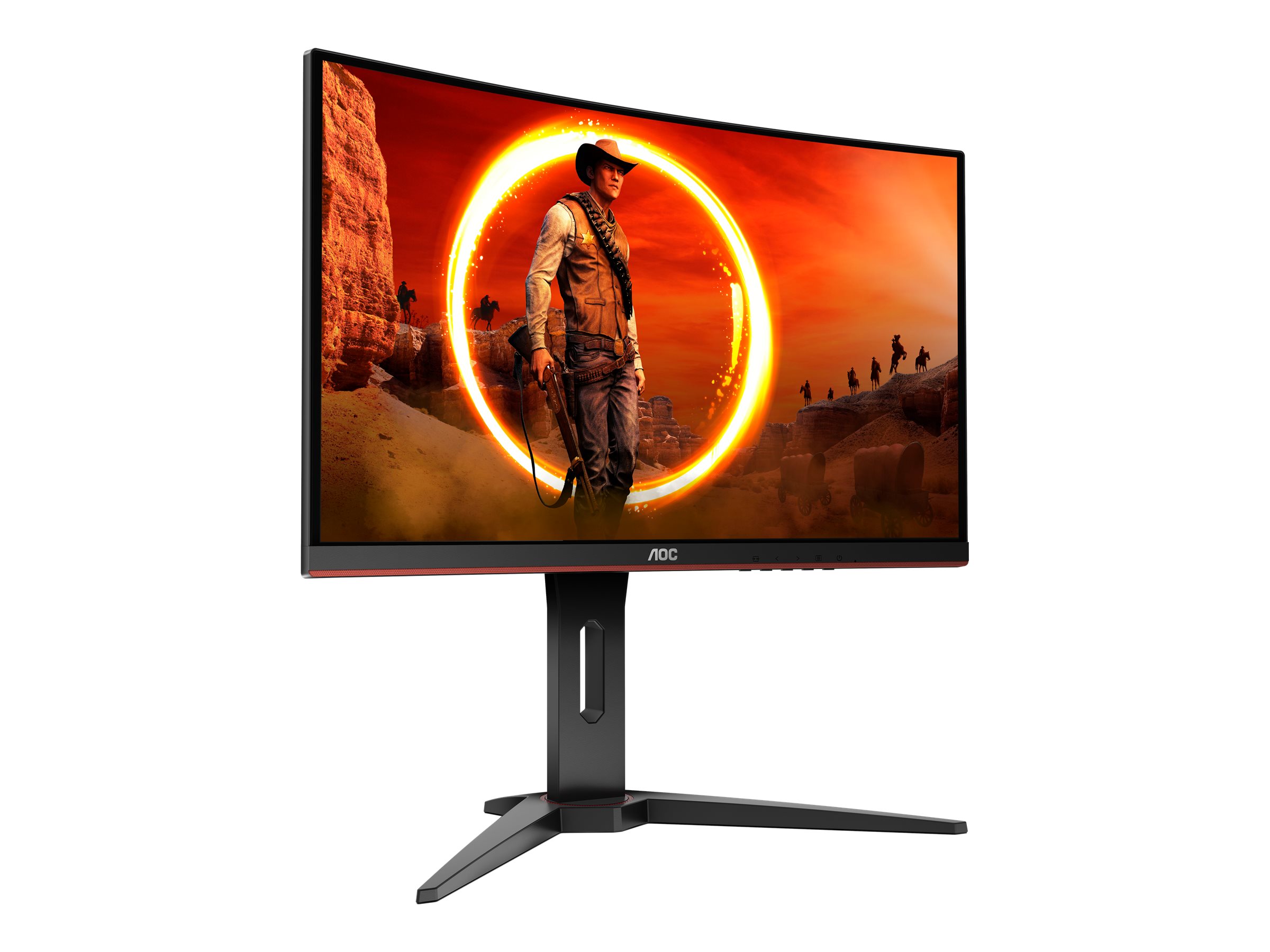 AOC 27" Gaming Monitor Full HD Curved Led 144hz C27G1Schwarz Rot