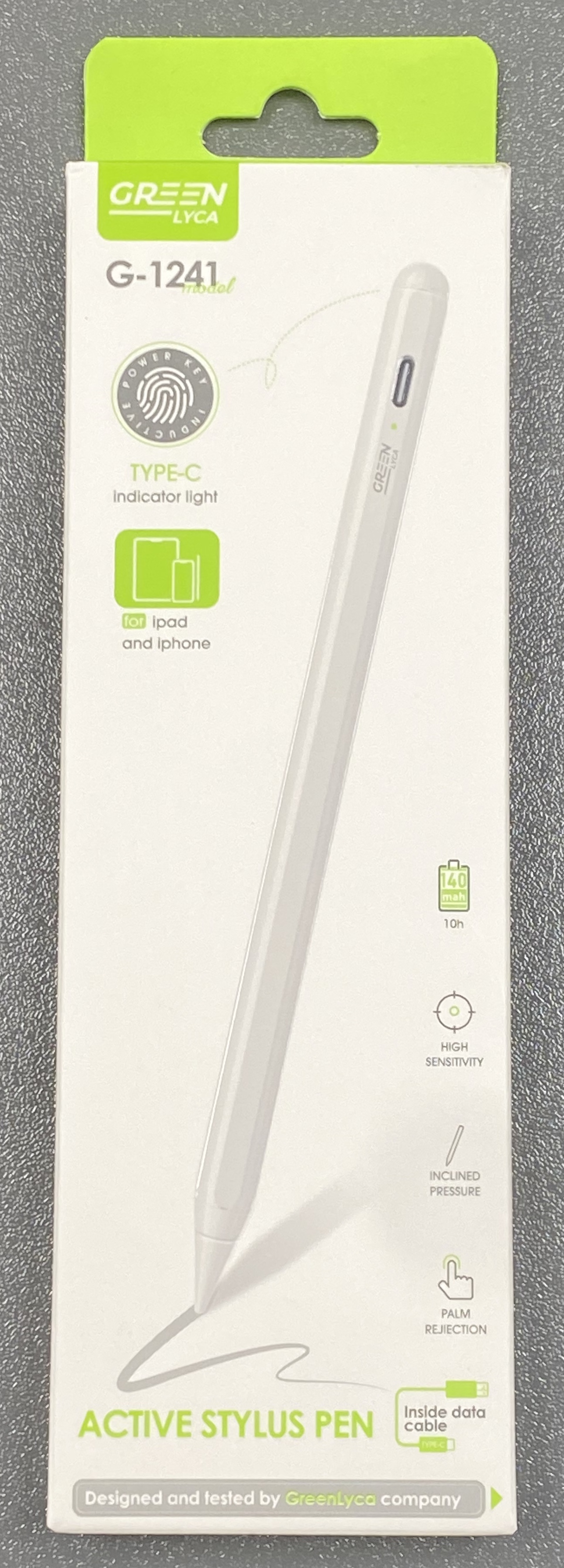Green Lyca Active Stylus Pen G-1241 für iPad