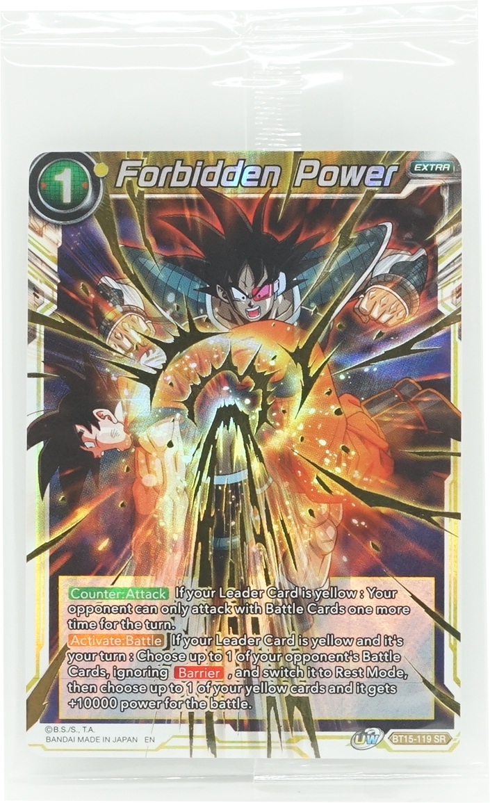 Dragonball Card Game Forbidden Power Extra BT15-119 SR