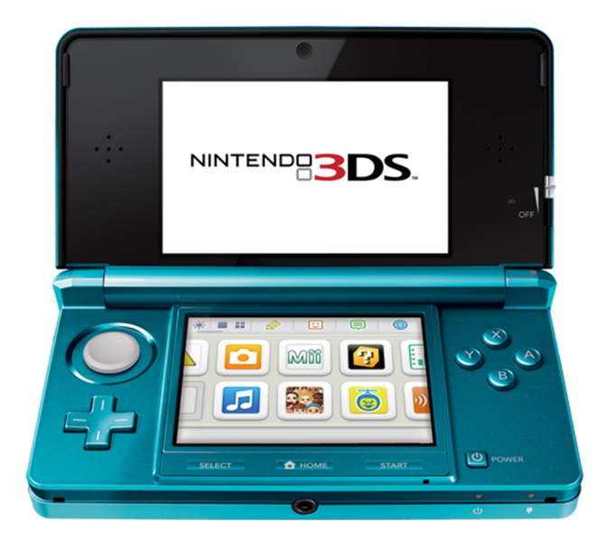 Nintendo 3DS Aqua Blau CTR-001
