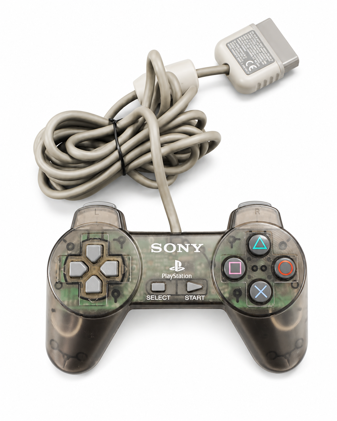 Sony Playstation 1 Controller Schwarz Transparent SCPH-1080