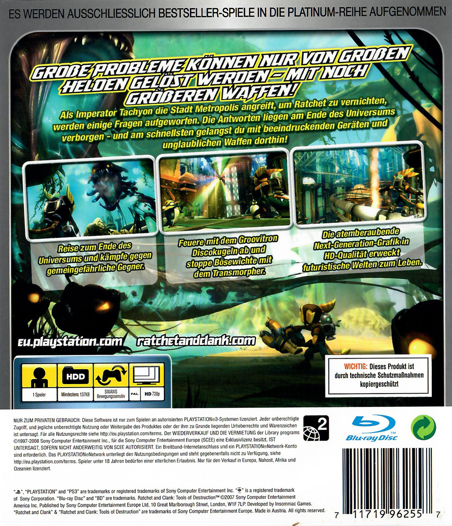 Ratchet & Clank: Tools of Destruction (Platinum) PS3