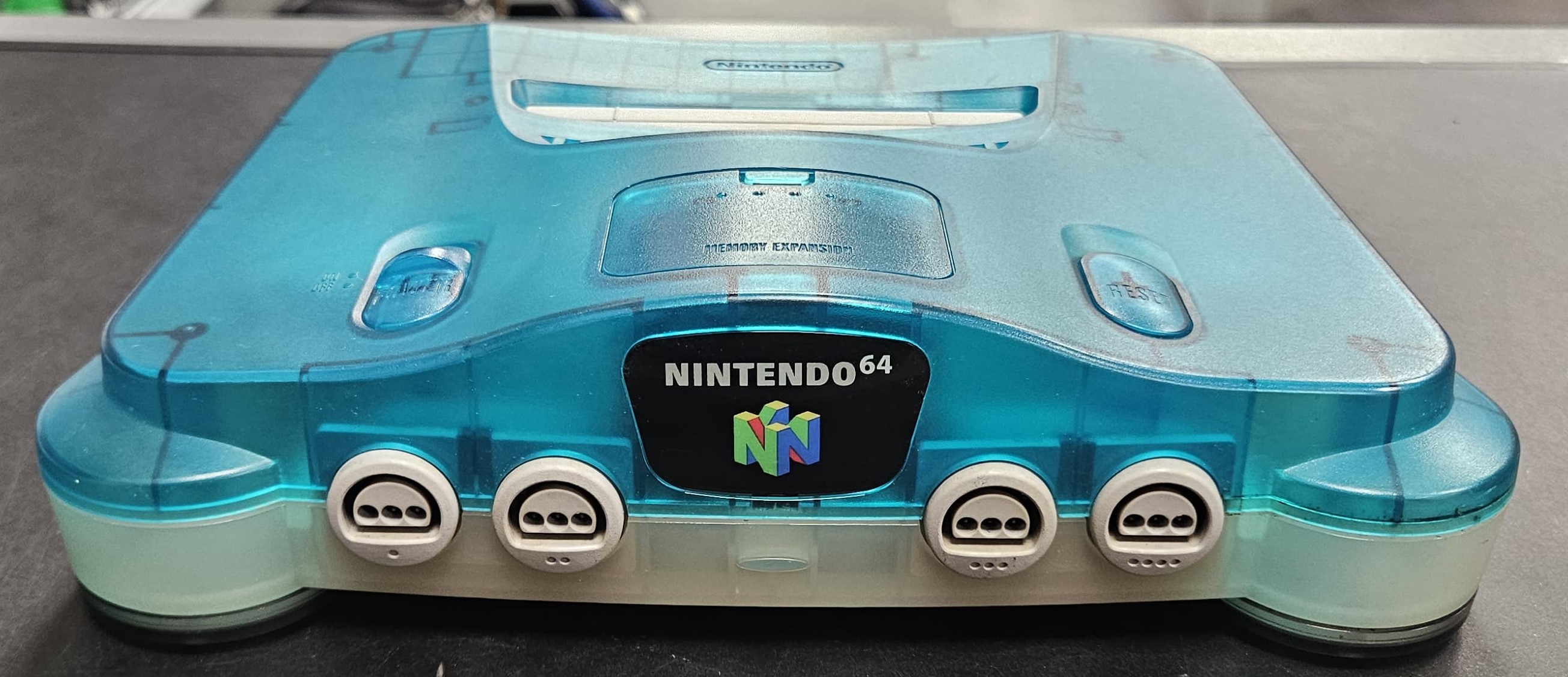 Nintendo 64 NUS-001 Clear Blue