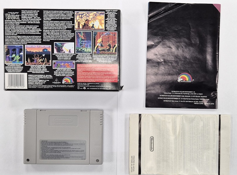 Beware The Ultimate Evil Of Warlock OVP SNES