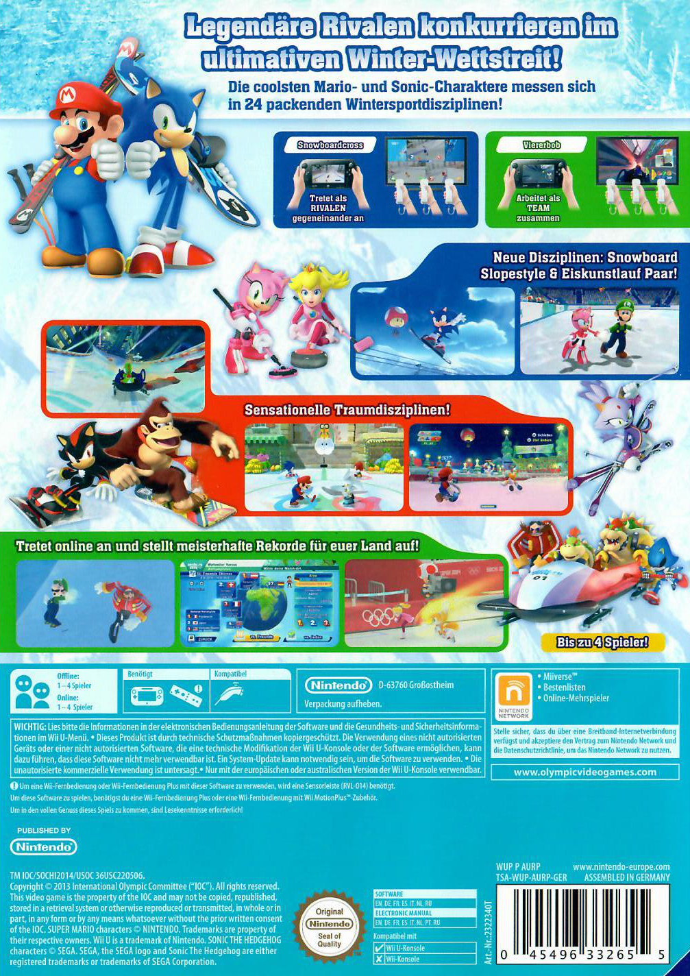 Mario & Sonic bei den Olympischen Winterspielen Sotschi 2014 Wii U