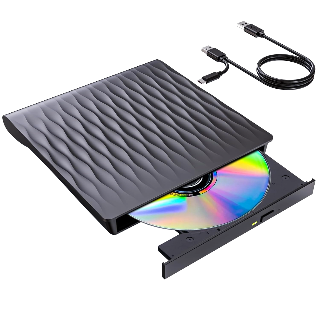 DANGZW Externes DVD CD Laufwerk USB 3.0 Typ-C USB