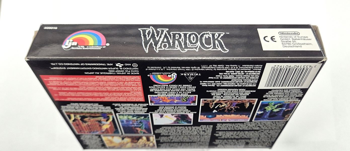 Beware The Ultimate Evil Of Warlock OVP SNES