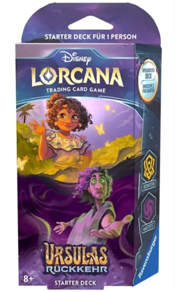 Disney Lorcana Ursulas Rückkehr - Starter Deck Bernstein Und Amethyst Deutsch NEU
