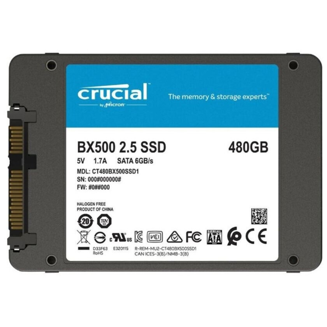 Crucial BX500 2.5" SATA SSD 480GB