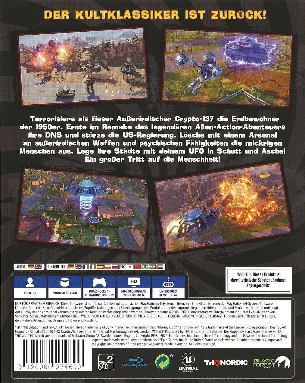 Destroy all Humans! PS4